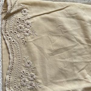 Two Embroidered pillow cases.